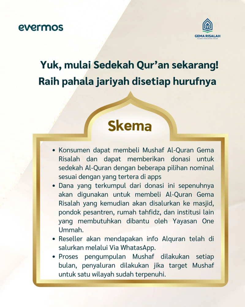 Product image Donasi Uang Mushaf Al-Quran Donasi Rp12500