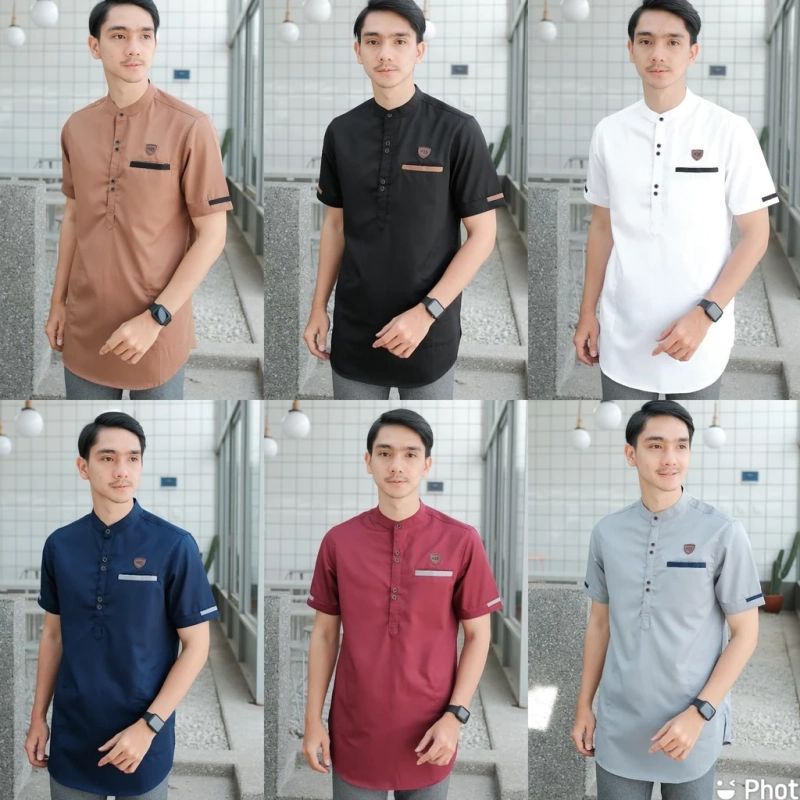 Product image qayd - BELI 1 GRATIS 1 Baju Koko Azzahir Pria Dewasa Bahan Katun Toyobo Ukuran M - XXL XXL Grey