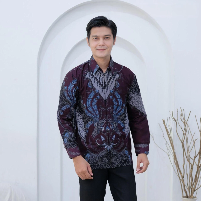 Product image Kois Batik - Argapura Atasan Batik Pria Dan Wanita Boleh Dibeli Terpisah Atau Coupel M Kemeja argapura
