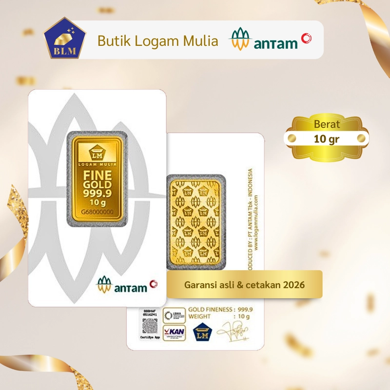 Product image Emas ANTAM Logam Mulia - 10 gr 2026