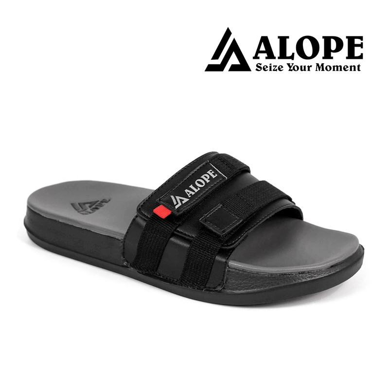 Product image ALOPE OFFICIAL - SANDAL VANNO SANDAL PRIA KEKINIAN BAHAN SOL PHYLON SIZE DEWASA READY 39 SAMPAI 43 39 HITAM