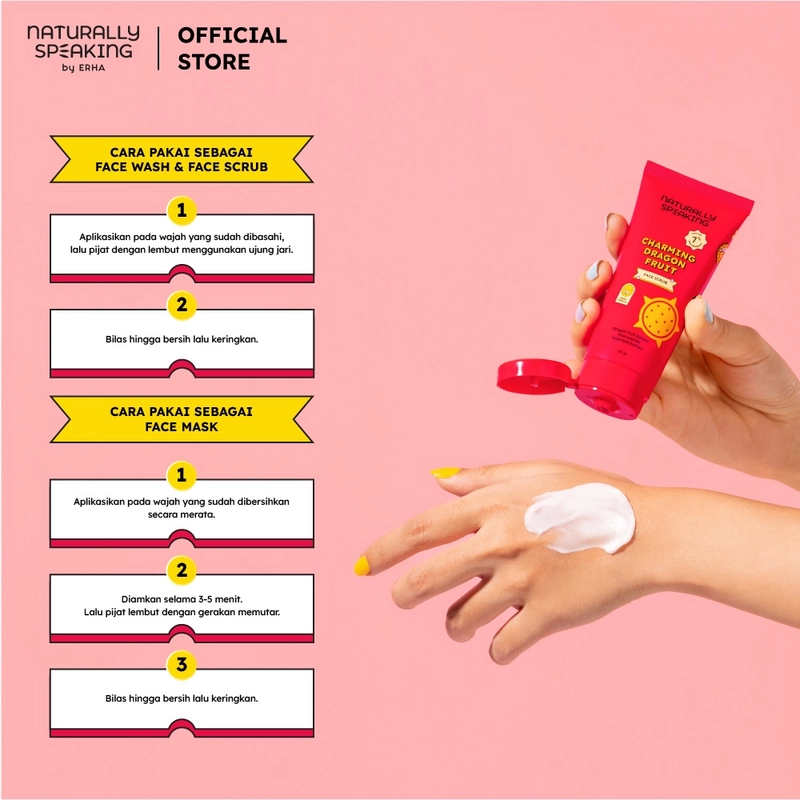 Product image Naturally Speaking By Erha - Charming Dragon Fruit Face Scrub 60gr Face Scrub