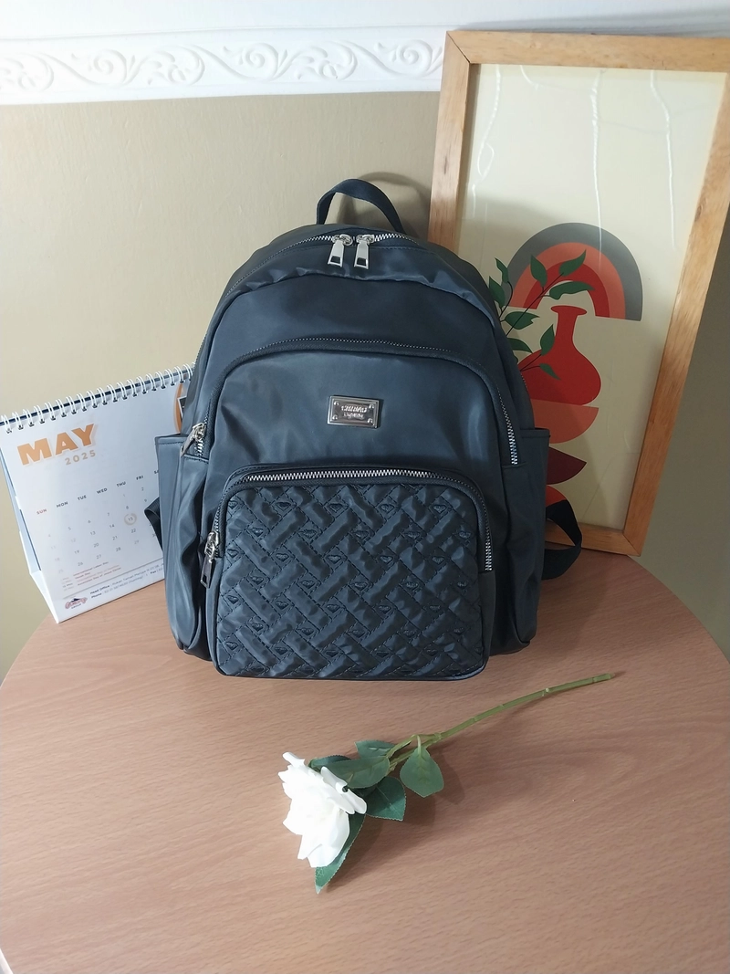 Product image CBL - Tas Ransel JODY Tas Punggung Backpack Wanita Waterproof Bahan Nilon Cocoly Backpack Model Bordir Unt Medium Hitam