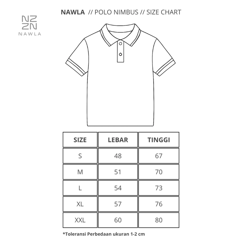 Product image NAWLA - Polo Shirt Nimbus Lengan Pendek S Maroon