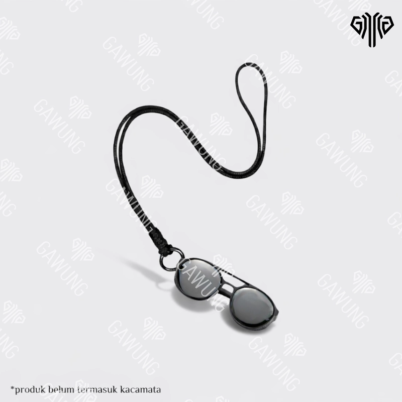Product image GAWUNG - GAWUNG - Kalung Strap Kacamata Model Vintage Traveling Anti Lost Aesthetic KCKAVIN strap Hitam