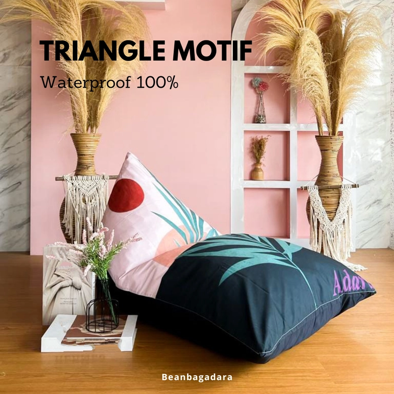 Product image Beanbag adara - Beanbag Sofa Model Triangle PLUS ISI Size Dewasa Bahan Waterproof Motif Siap Pakai L Standar Vesperi