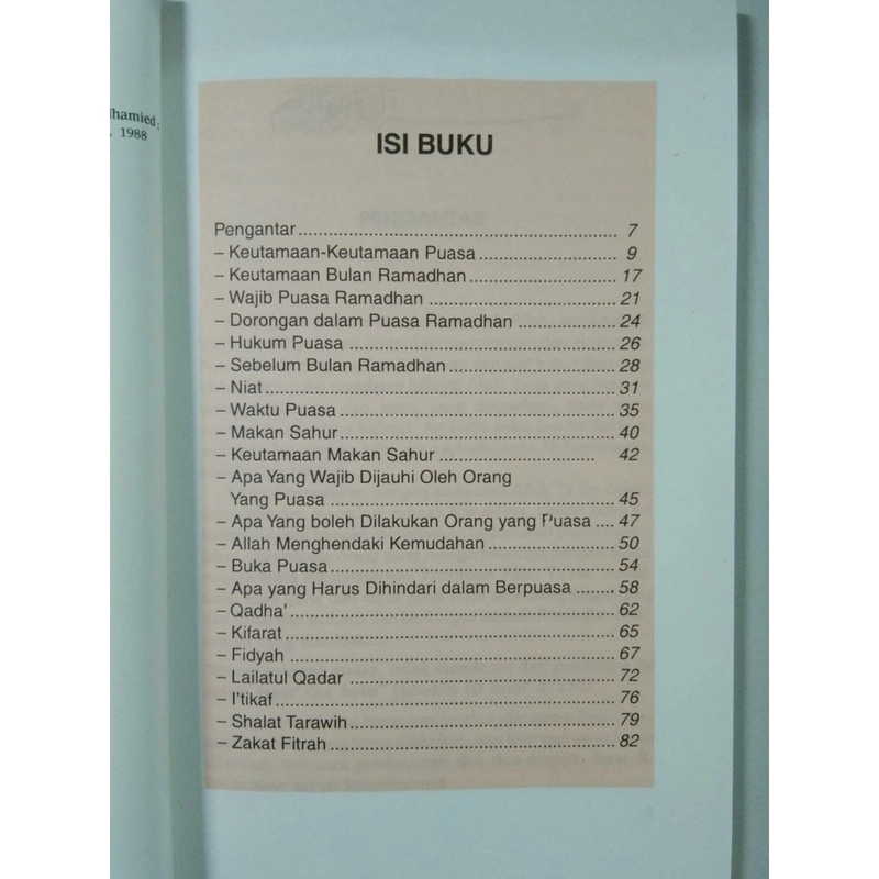Product image Gema Insani - Berpuasa Seperti Rasulullah 18 x 12 SC