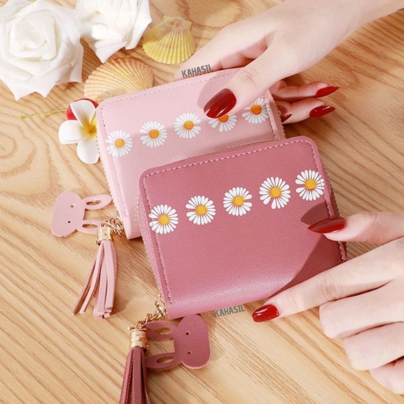 Product image KAHASIL - Dompet Lipat Wanita Kulit PU Leather KHDP30 all variant Abu-abu