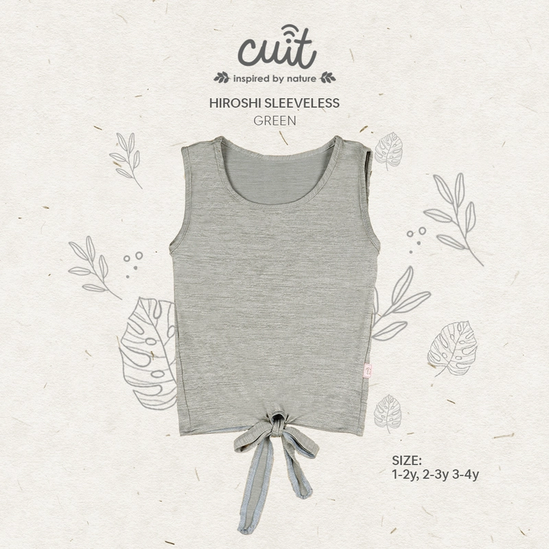 Product image Cuit Babywear - HIROSHI KNOT TEES SLEEVELESS TODDLER L Green