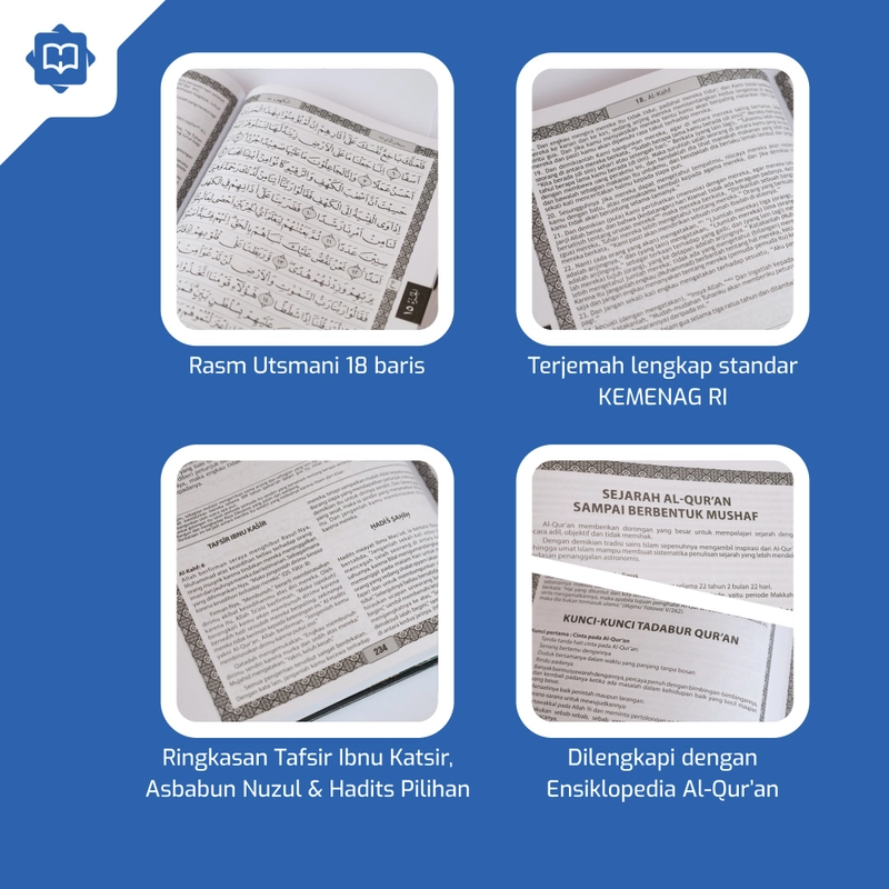 Product image Halim Quran - QURAN TERJEMAH FITUR LENGKAP AL-HAQQ UKURAN BESAR A4 HARD COVER DENGAN BOX A4 Merah