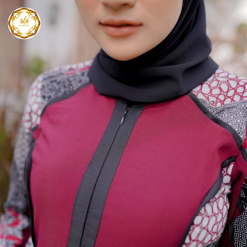 Product image Rambe Batik Indonesia - Batik Couple Gamis Shakillah Original Bahan Katun Prima Boleh Beli Pisah Kemeja M A