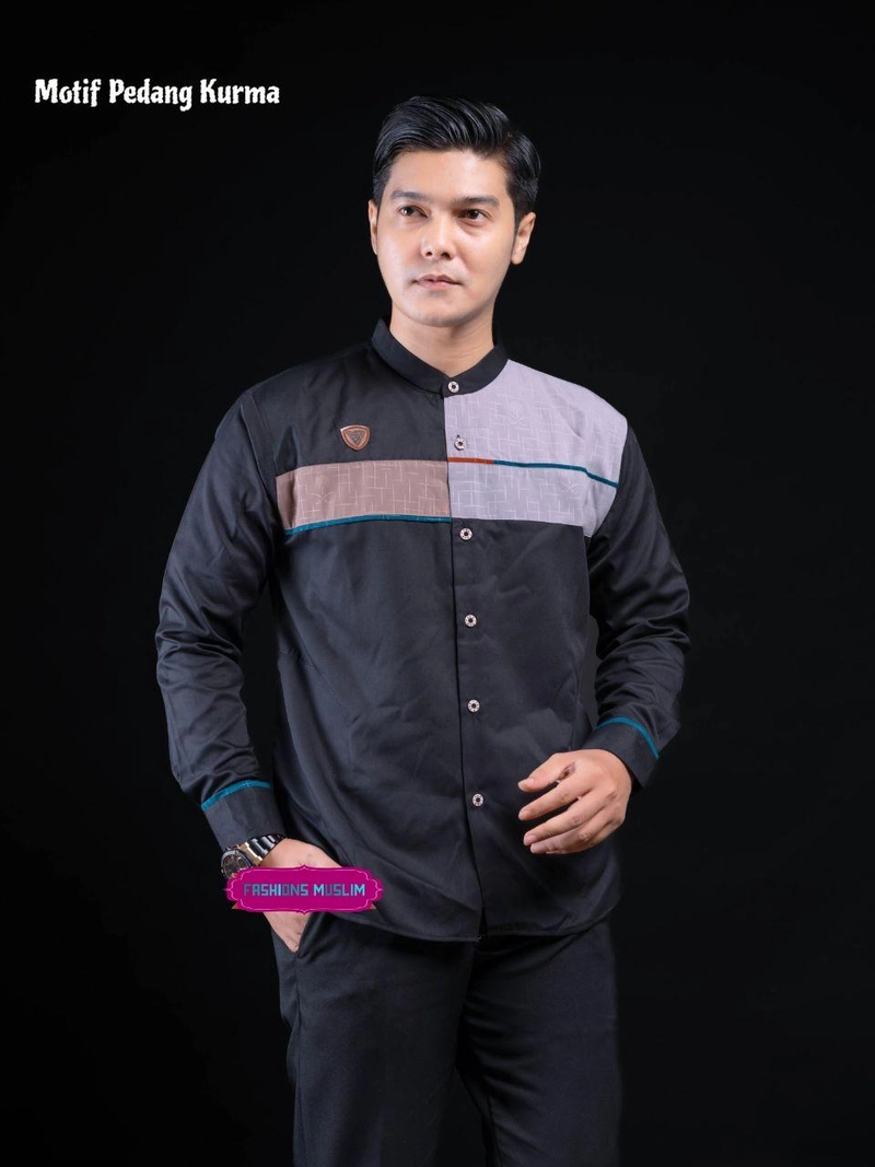 Product image Kois Batik - Baju koko pria dewasa terbaru motif bagus Xl Koko bagus hitam