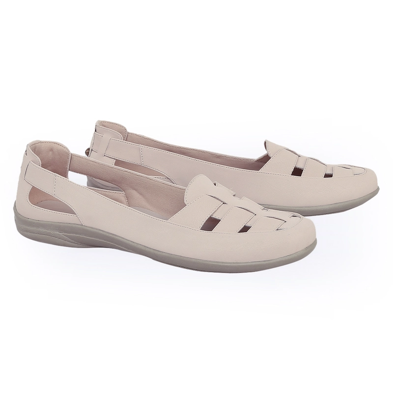 Product image Catenzo - Sepatu Flat shoes Wanita Sepatu Kuliah dan Kerja KS 810 36 Cream