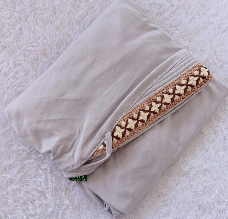 Product image Fisky Collection - Hijab Jumbo Syari Pet Antem Bordir Sulam All Size Light Grey