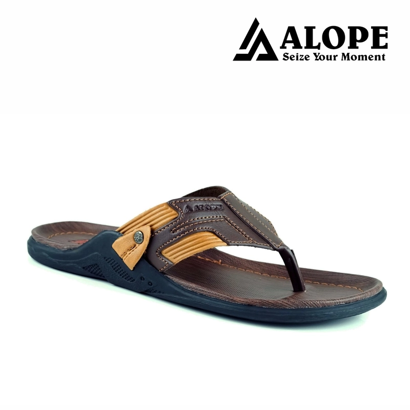 Product image ALOPE OFFICIAL - BUY 1 GET 1 SANDAL ALOPE SANDAL PRIA JAPIT H 03 SIZE DEWASA READY 39 SAMPAI 43 40 Coklat tua