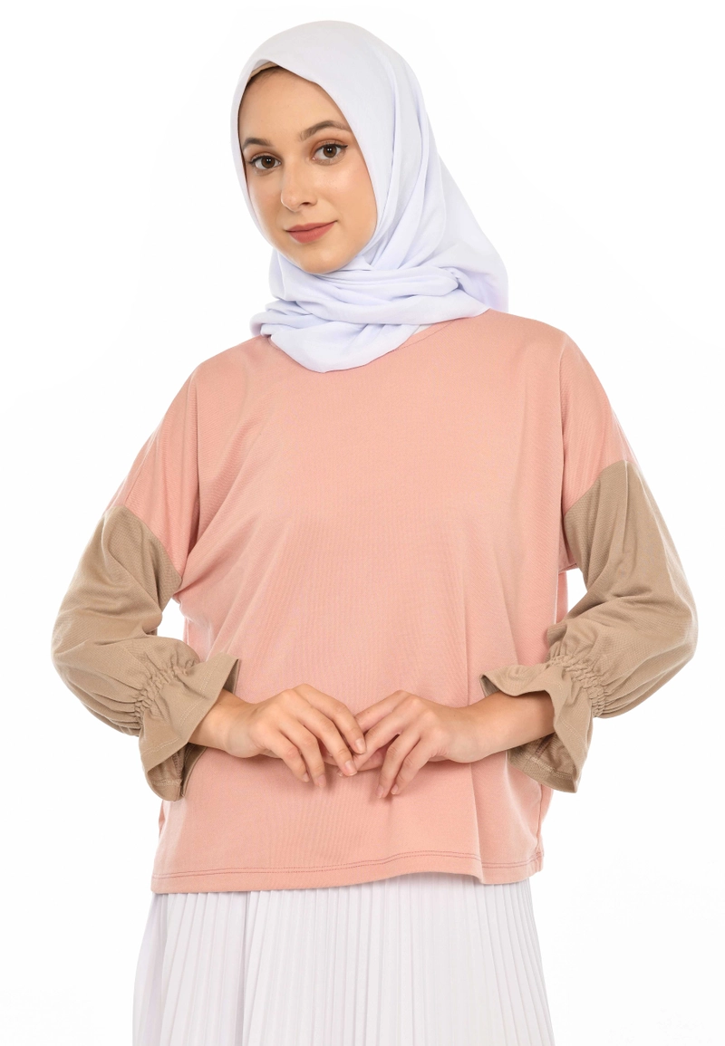 Product image Mybamus - Dahayu Wrinkle Tops All Size Dusty Khaki M15658 R101S2