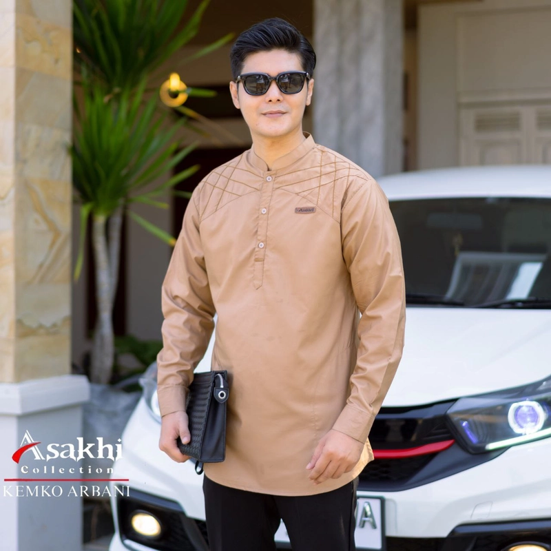 Product image Koko asakhi collection - KEMEJA KOKO LENGAN PANJANG - ARBANI- KOKO TERBARU L LATTE