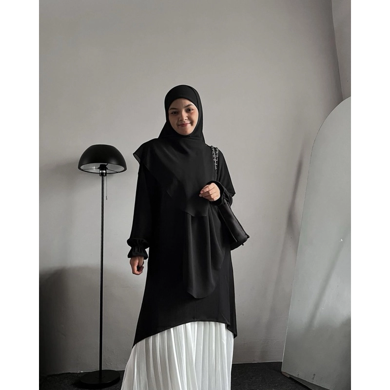 Product image Lusianasae - Juliet Tunik Busui Wanita Small (S to M) Hitam