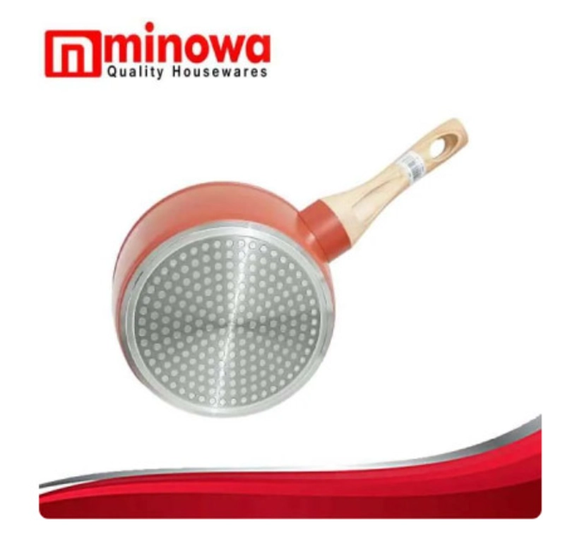 Product image UTAMAMEGA - Minowa Panci / Teflon / Pan Teflon Marble + Tutup 16 cm Anti Lengket type WP-15