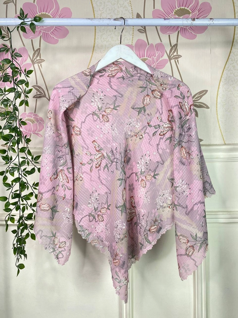 Product image Milyarda Hijab Official - Jilbab Segi Empat Motif Mazaya Series Allsize Pink