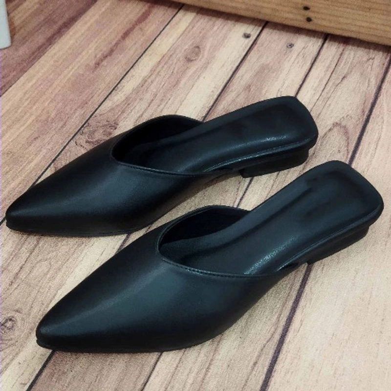 Product image apaastore - Sepatu Sandal Wanita Slip on Mules 3 cm 36 Hitam