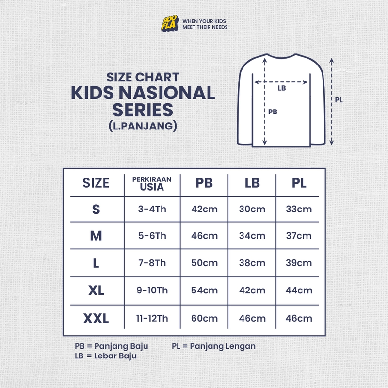 Product image Hoofla - Hoofla- Kids Nasional Series Anak Panjang S Tanah Air
