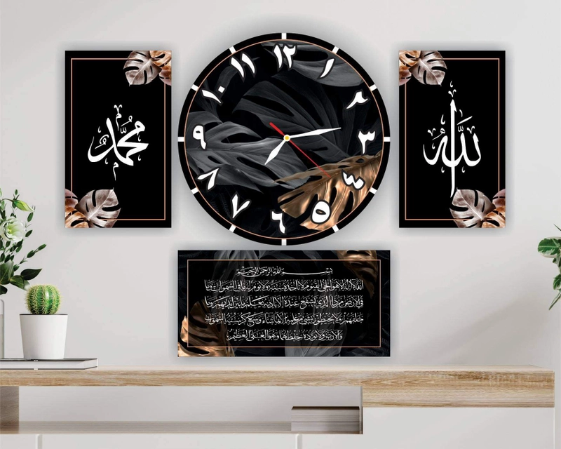 Product image [PO] Vieraart - Jam Kaligrafi Monstera Gold 1 Set 1.100 Hitam