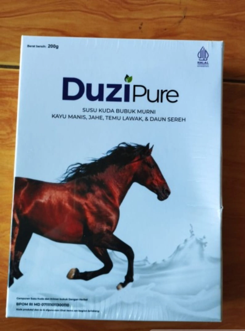 Product image ABUSA HERBAL - Duzi Pure Susu Kuda Untuk Tulang dan Sendi 200 gr Manis Alami