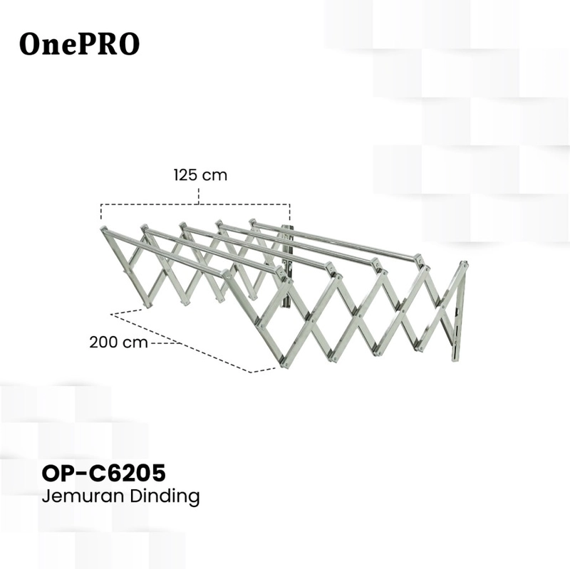 Product image One Pro - Jemuran Dinding OnePro OP-C6205 5000 silver