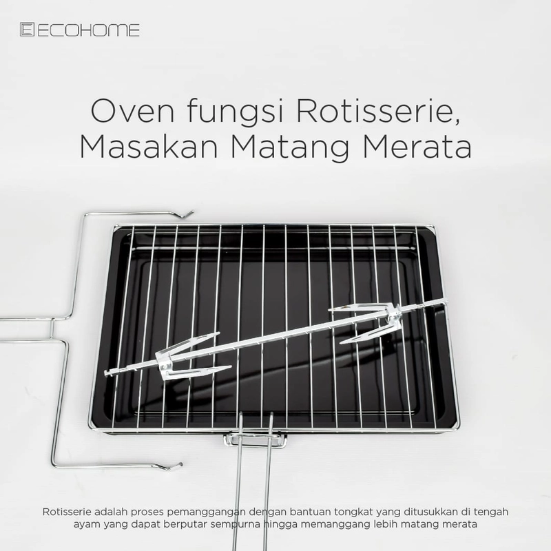 Product image Oven Ecohome Dengan Kapasitas 38Liter Diamond Shape Captivity Type EOP-888