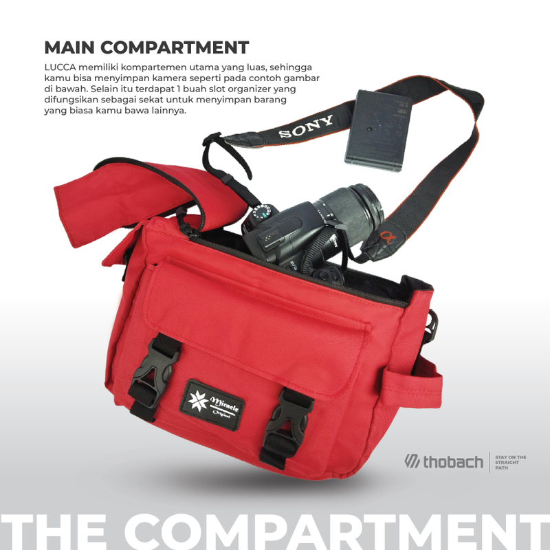 Product image Thobach official - THOBACH Slingbag / Camera Bag LUCCA WARNA RED
