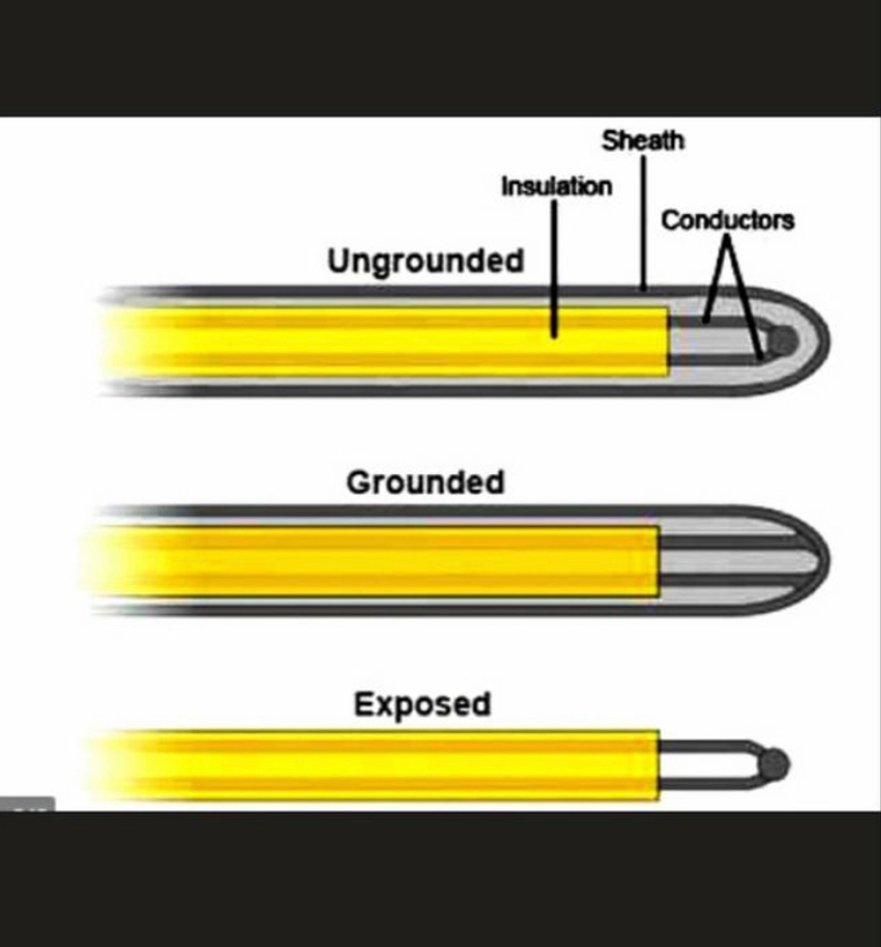 Product image Sparepart Industri - Bendable Mineral K Type Thermocouple Probe 3mmx300mm Probe 30Cm 100 gram Baru