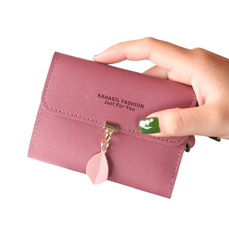 Product image KAHASIL - Dompet Lipat Wanita Pendek Mini Kecil Lucu Bahan Kulit PU Leather KHDP53 all variant DUSTY PINK