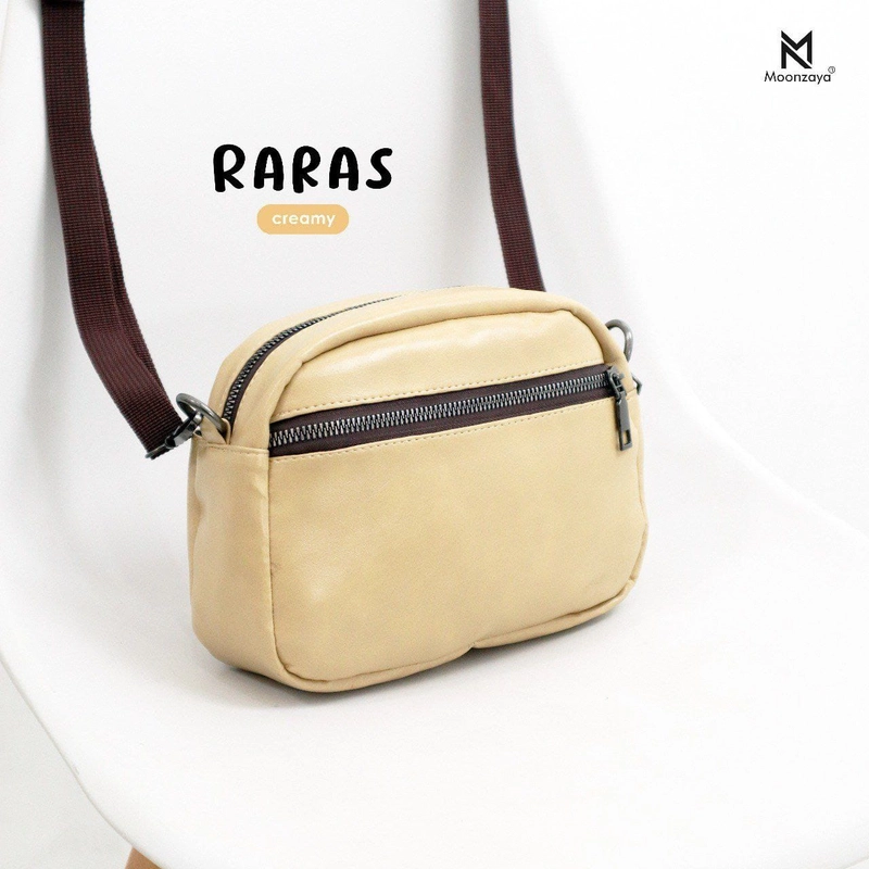 Product image Fashopid - MOONZAYA TAS SELEMPANG WANITA RARAS BAG ALL CREAMY