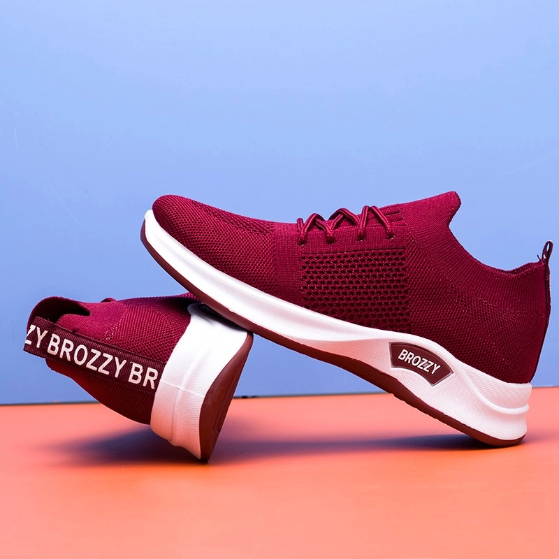 Product image Brozzy - Sepatu Sport Wanita Original Brozzy D10 Sepatu Rajut Olahraga 36 Marun