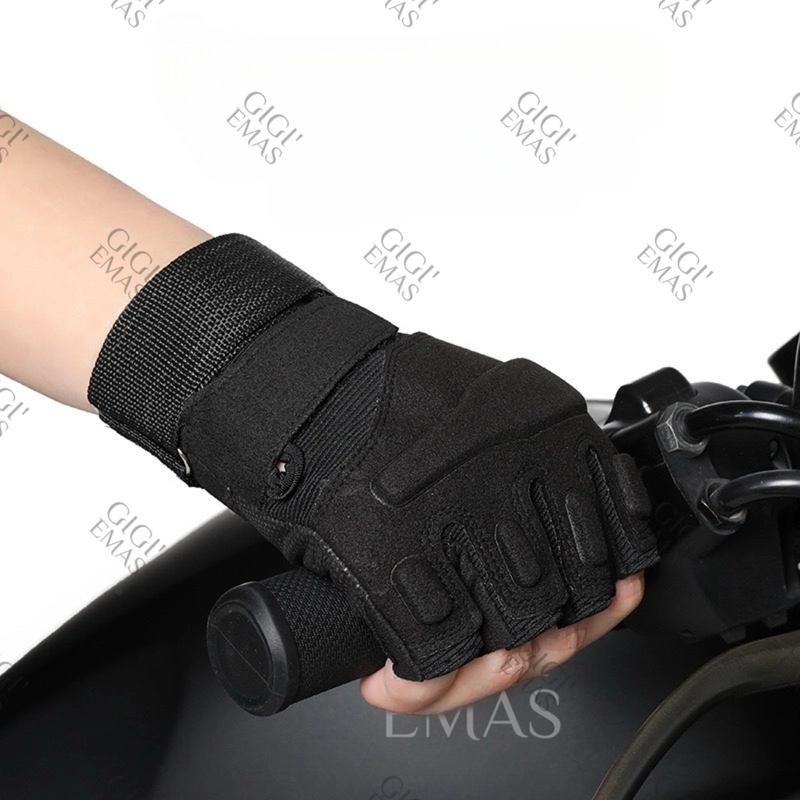 Product image GAWUNG - Sarung Tangan Motor Vintage Custom Culture Half Finger Gloves Biker Touring Sunmori SATHIFU dewasa hitam