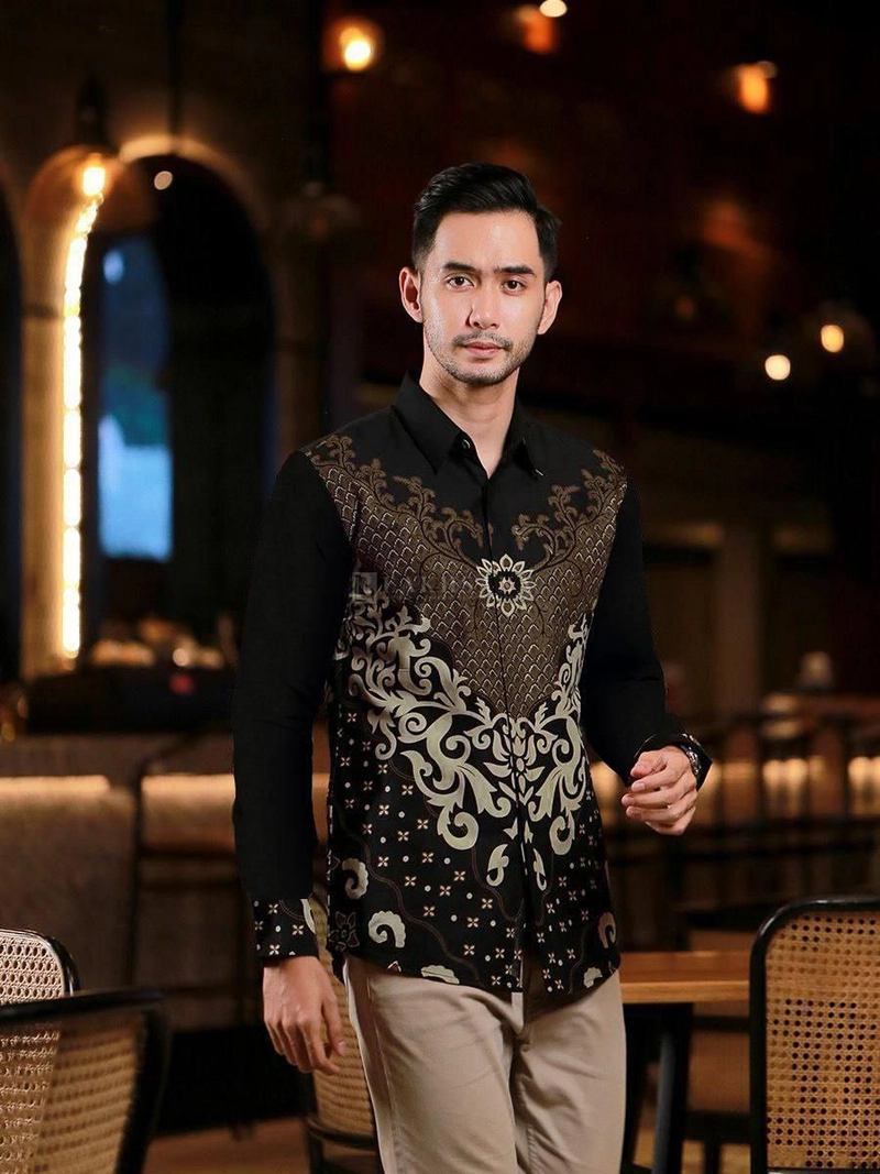 Product image Kois Batik - Batik Coupel Gamis Dan Kemeja Modern Motif Gauri Kemeja gauri Kemeja M