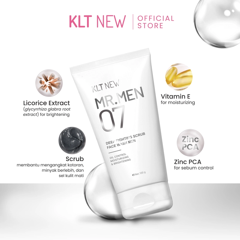 Product image KLT NEW - Bundling KLT NEW Mr Men 07 Face Wash 2PCS 150 gr hitam