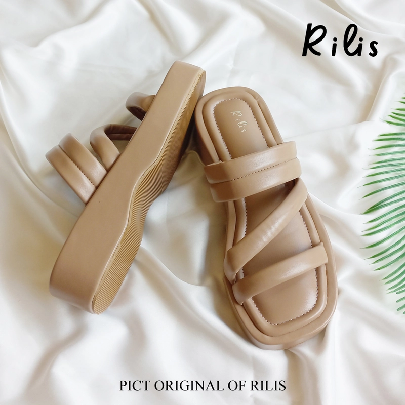 Product image Rilis - Sandal Wanita Xerena Wedges (Rilis 42) 37 Mocca