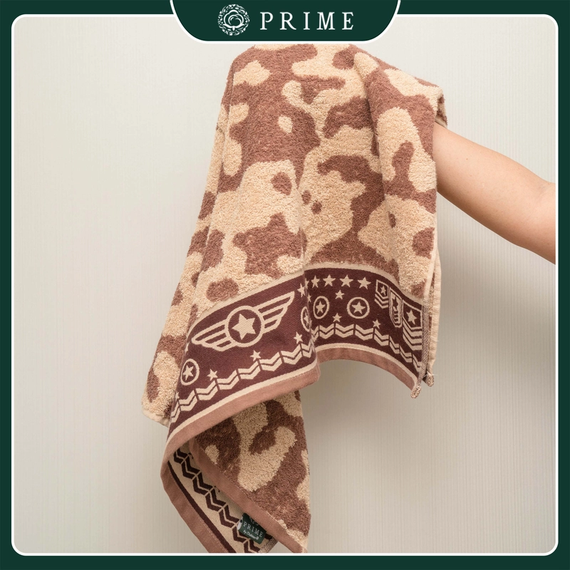 Product image Handuk Mandi Dewasa Prime by Chalmer 70 x 135 cm Motif Mire Ukuran Besar 70 x 135 cm Grey