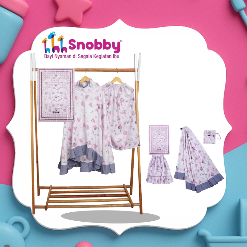 Product image SNOBBY BABY - SBM7402 MUKENA ANAK SIZE S MAYKA SERIES KECIL Mauve