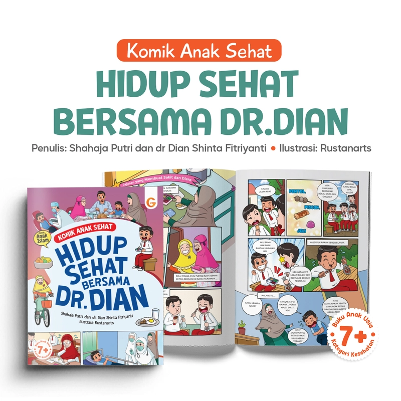 Product image Gema Insani - Komik Anak Sehat Hidup Sehat Bersama dr Dian 19 X 25 cm SC