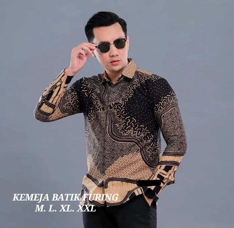Product image Ks muslim fashion - Kemeja Batik Pria Dewasa Berlapis Furing Nyaman Dipakai Motif andara M Kemeja andara