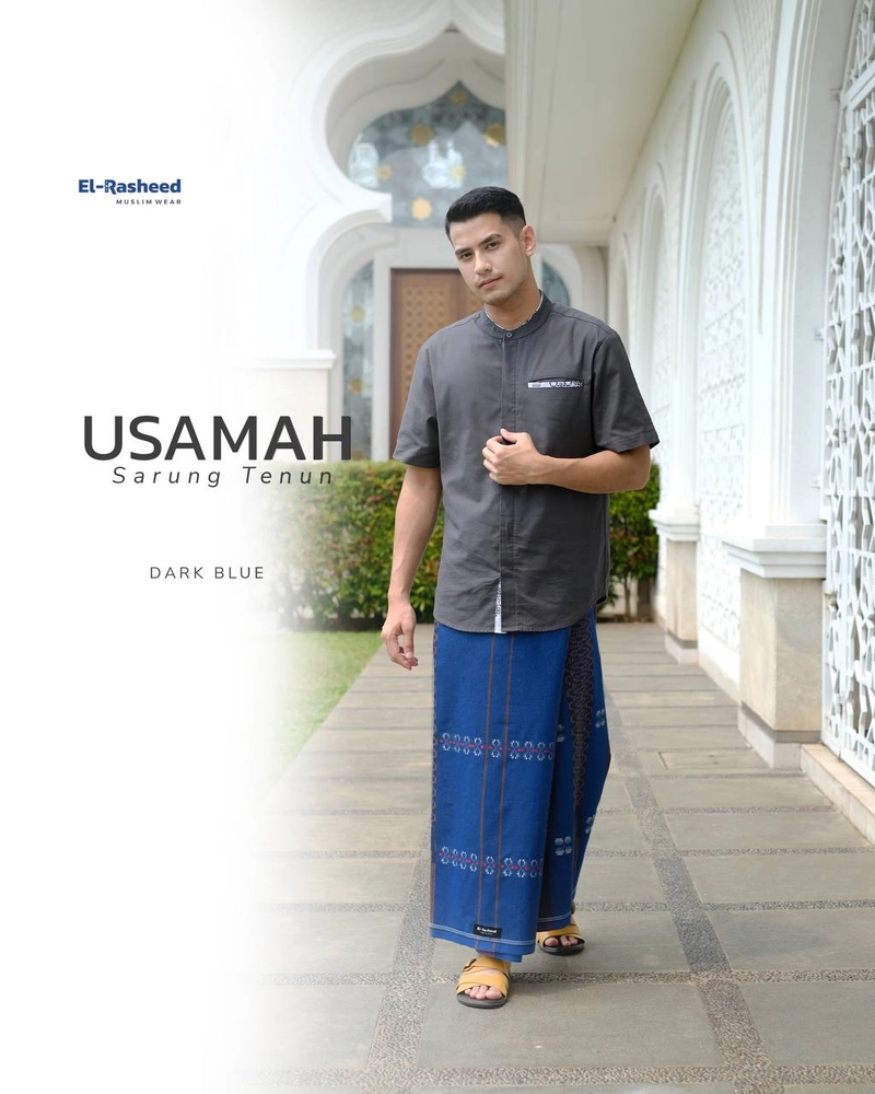 Product image Yasmeera Official - Sarung Tenun Usamah All Size A2 - DARK BLUE