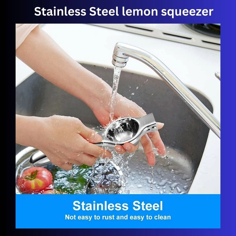 Product image KAMJE Alat Peras Jeruk Juicer Perasan Pemeras Lemon Stainless Steel KMJ125 KMJ125 SILVER