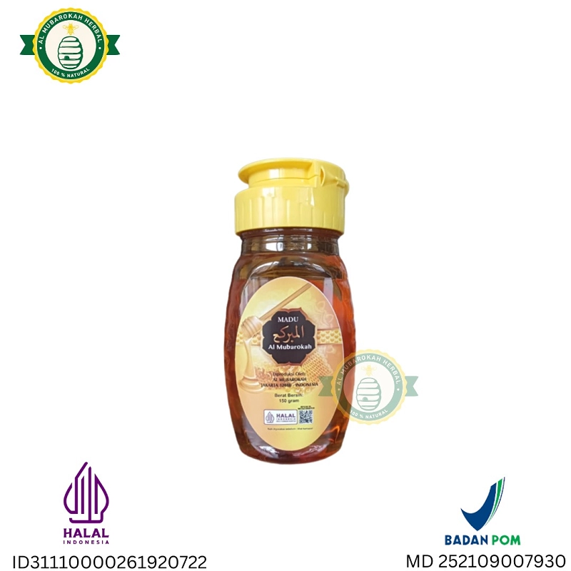 Product image Al Mubarokah - Madu Al Mubarokah Kemasan 150g 150g Kuning Kecoklatan