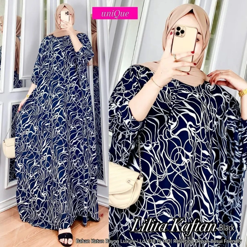 Product image Batik Ayodha - KAFTAN LILITA ALLSIZE JUMBO Allsize Hitam