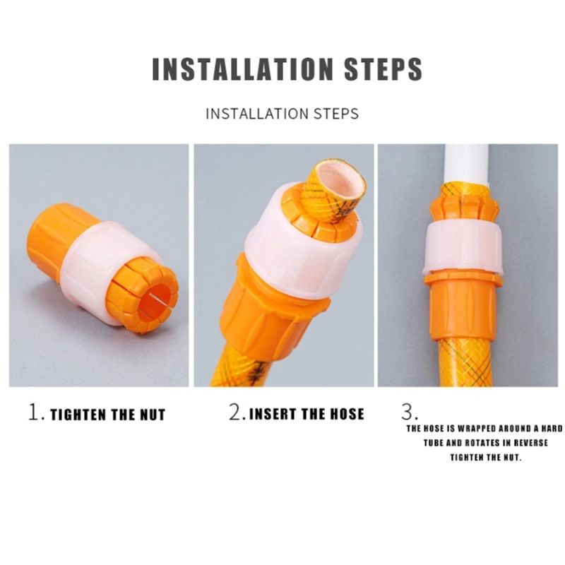 Product image KAHASIL - Konektor Selang Sambungan Keran Air Flexible Alat Penyambung Pipa Wastafel Kamar Mandi KMJ201 ORANGE