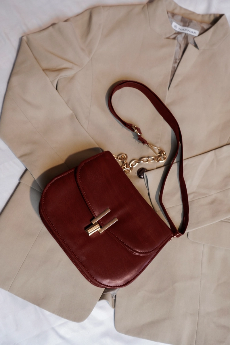 Product image Nasuya - Fiona Bag Tas Selempang Wanita SlimBag Cantik Murah Simple ALLSIZE Coklat