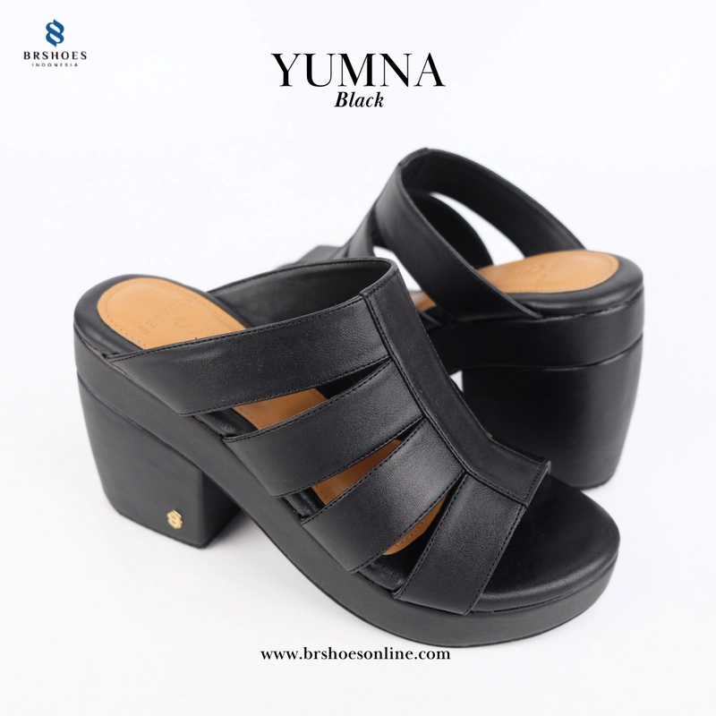 Product image BRSHOES - YUMNA Sandal Heels Wanita 36 Black